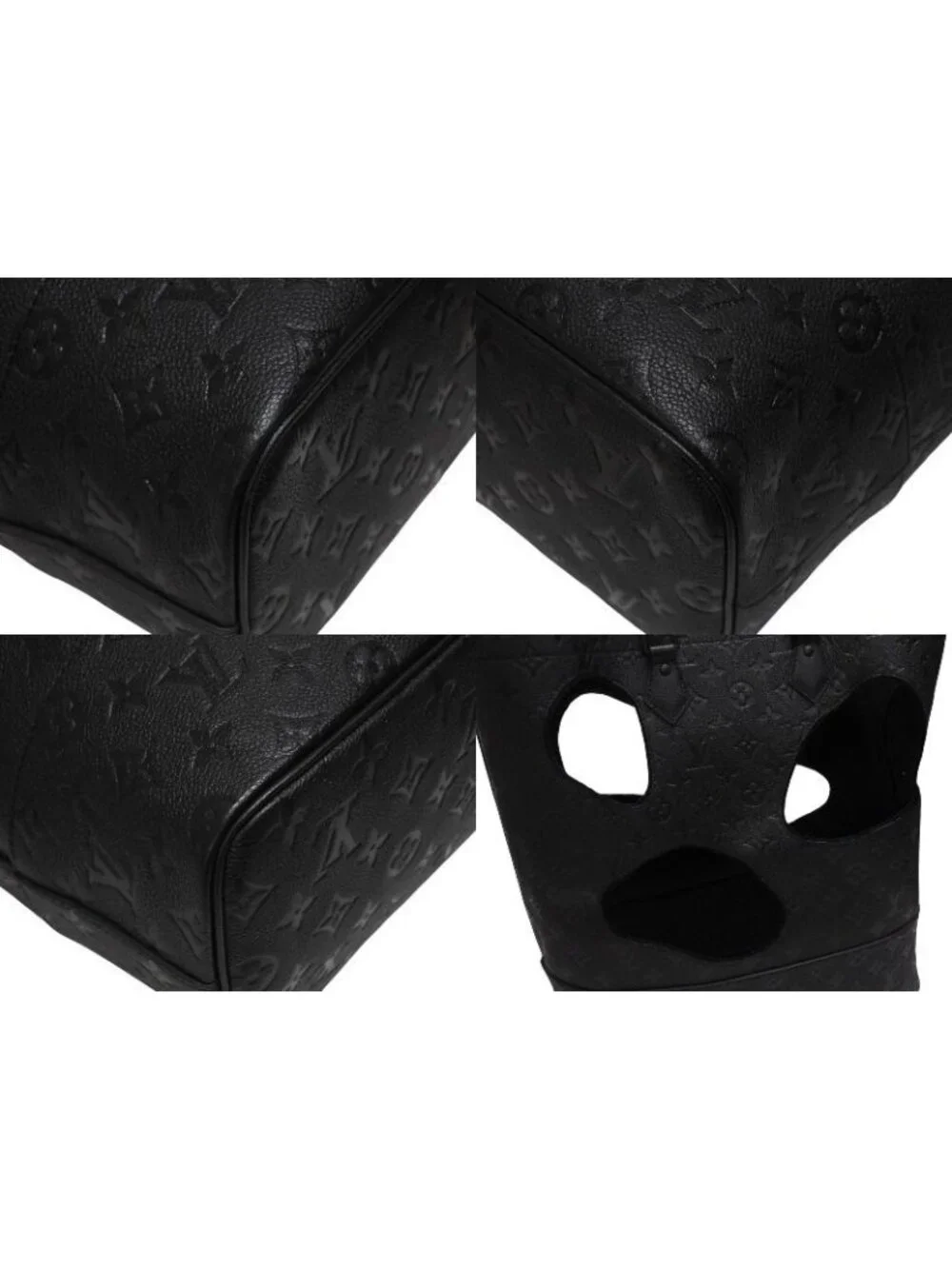 Louis Vuitton Comme Des Garcons Rei Kawakubo Tote Bag with Holes MM Monogram